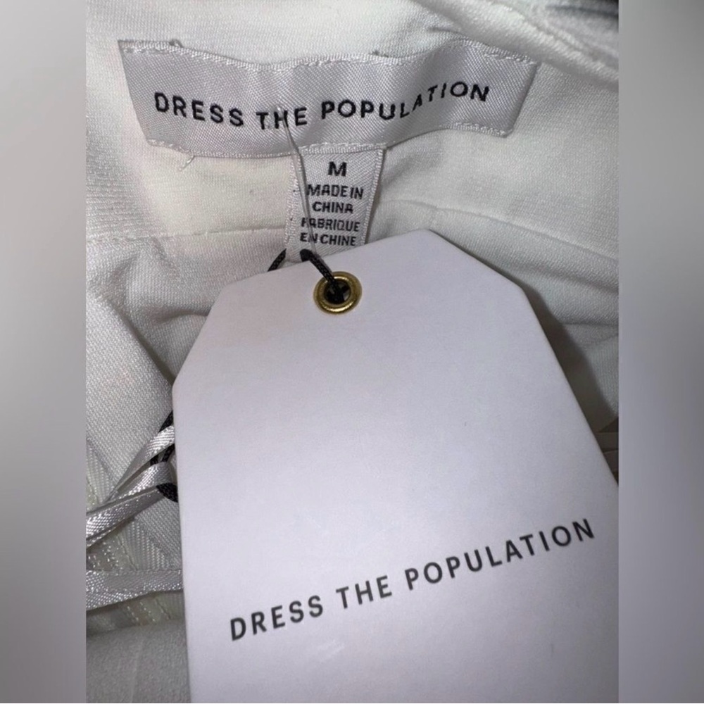 NWT Ivory Dress The Population gown - Picture 7 of 7